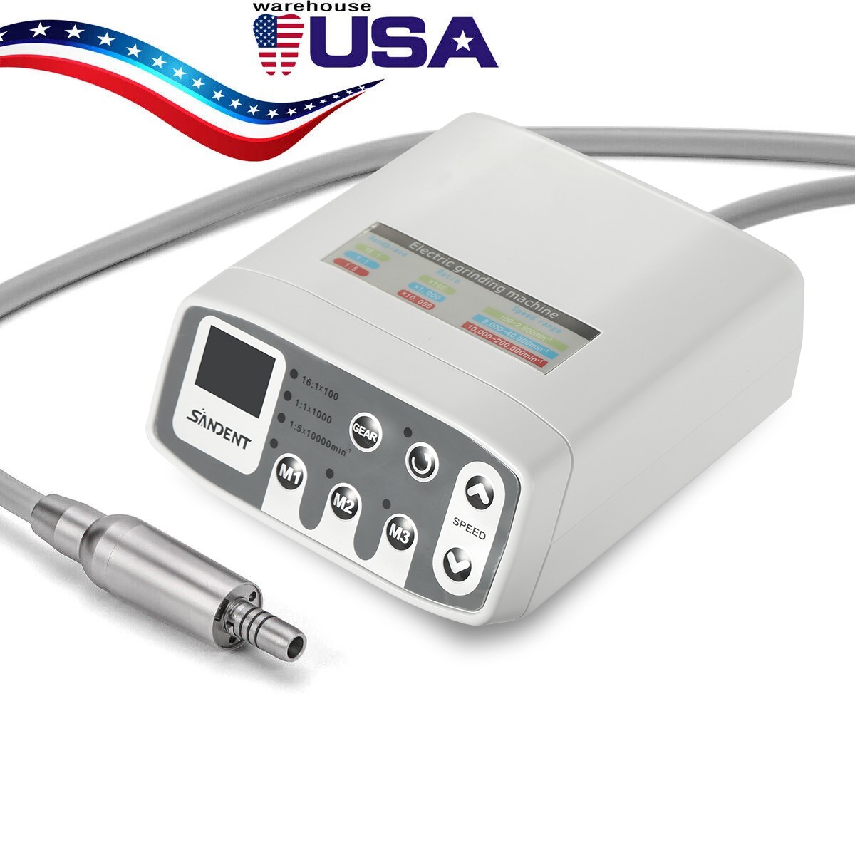 Dental LED Brushless 1:1/1:5/16:1 Electric Micro Motor Internal E-type 4Holes
