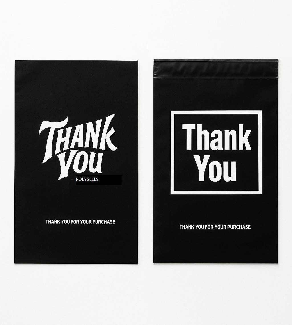 Premium Poly Mailers Self Seal Envelopes for Football Merch – Thank You Design