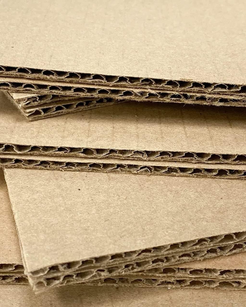 200 8.5×11 Cardboard Corrugated Pads Inserts Filler Sheet 8.5 x 11