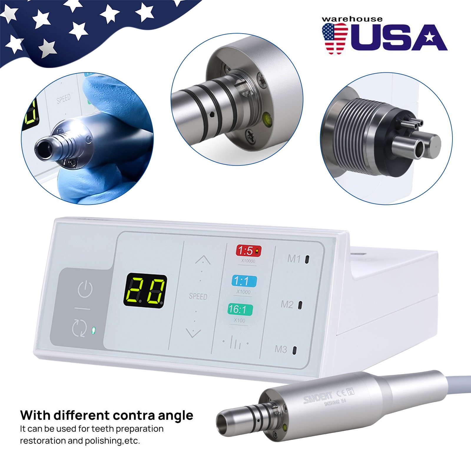 Turbina NSK PANA MAX Style Dental Pieza de mano de alta velocidad Push Button 4H