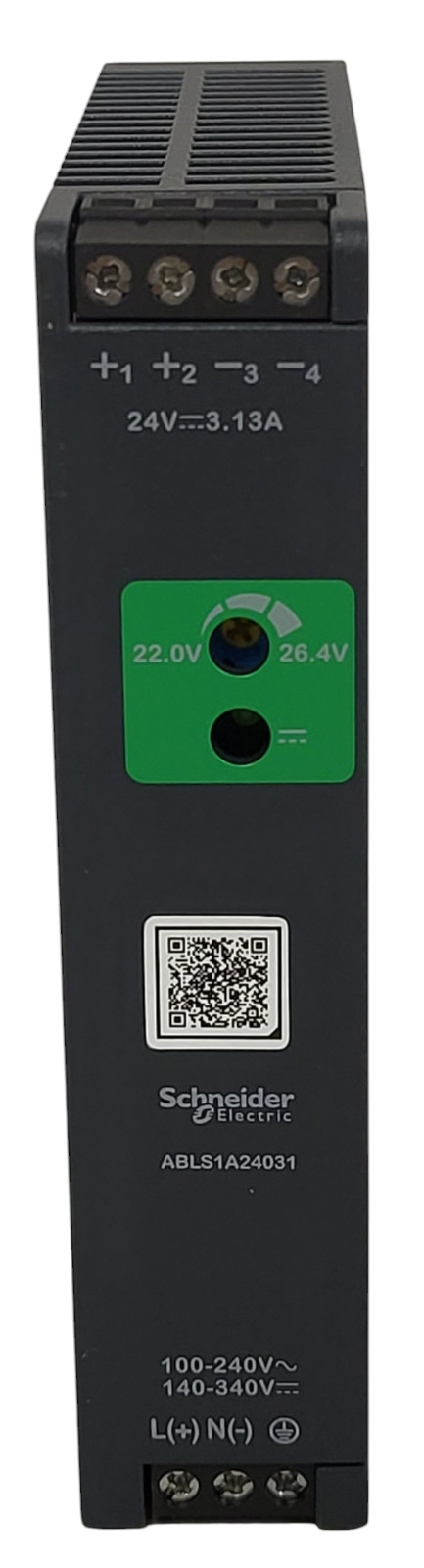 Schneider ABLS1A24031 Regulated Power Supply 100-240V AC, 24V 3.1 A Single Phase