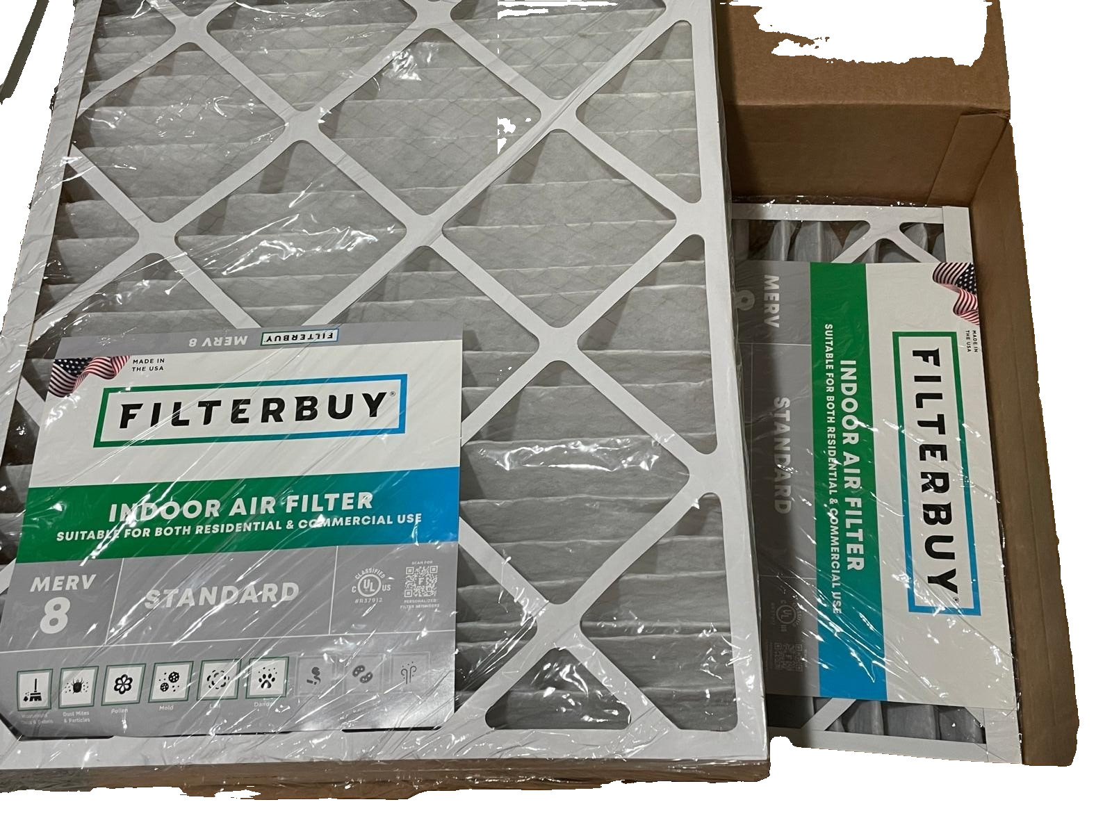 20x25x4 MERV 8 Pleated Air Filter (6 units)