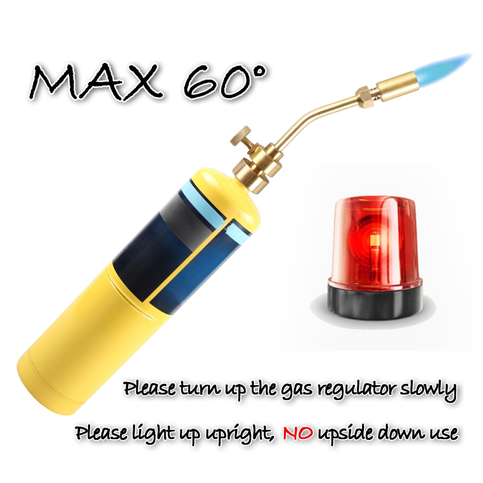 Propane Torch Head Full Metal Brass Propane Gas Welding Torch Soldering