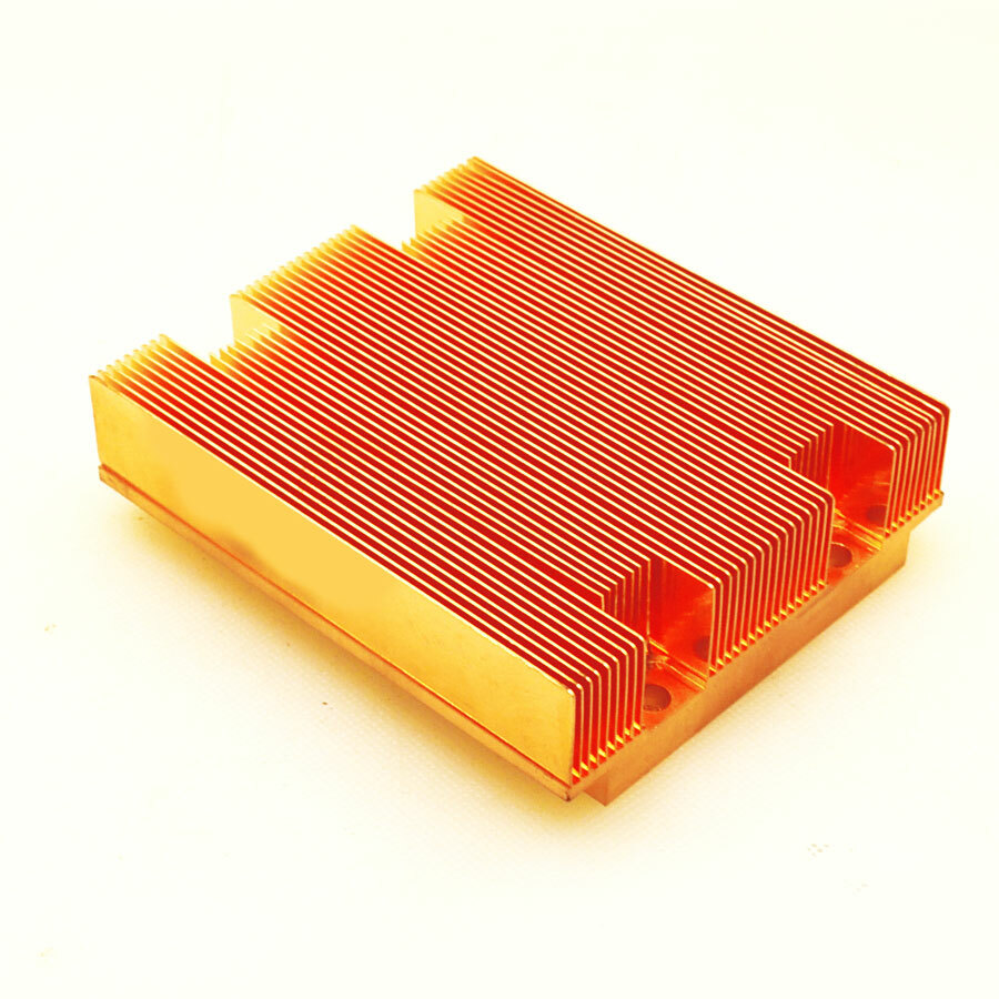 1.6 LBS Heavy Duty Pure Copper Heatsink Skiving Fin (3.5 x 3 x 1 INCH)