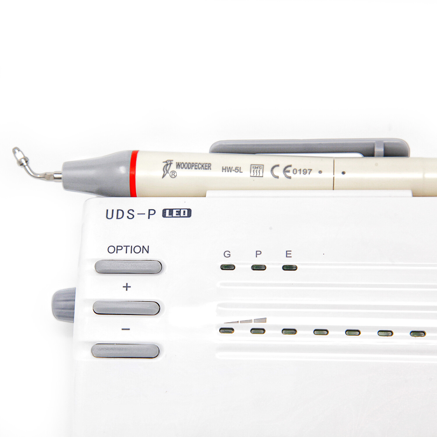 Original Woodpecker UDS-P LED Dental Ultrasonic Piezo Scaler Cavitron 6 Tips FDA