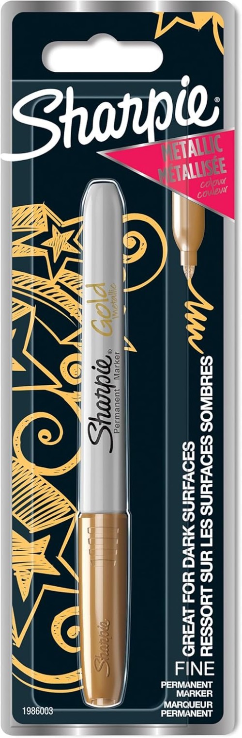 Metallic Gold Permanent Marker – Fade Resistant, Quick-Drying Performance