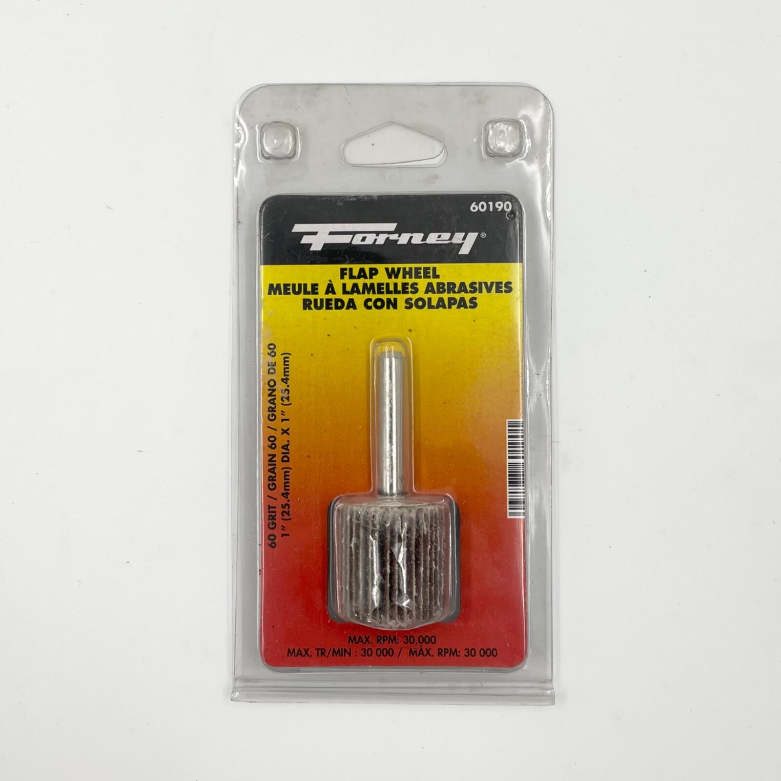 Forney 60190 Flap Wheel 1” x 1” 60 Grit Aluminum Oxide 25,000 RPM