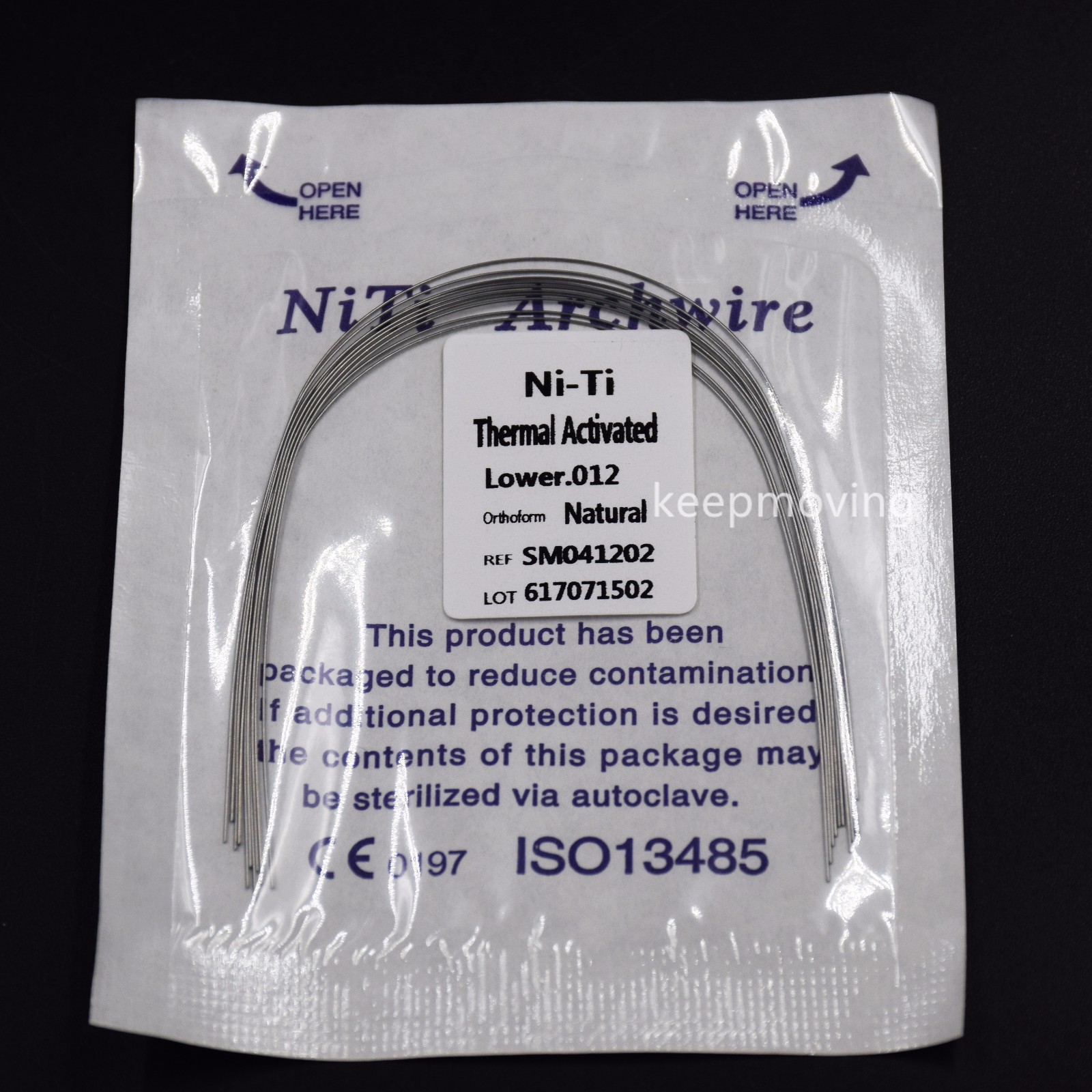 10 Pcs Dental Ortho Niti Thermal Activated Round Natural Arch Wire Form All U/L