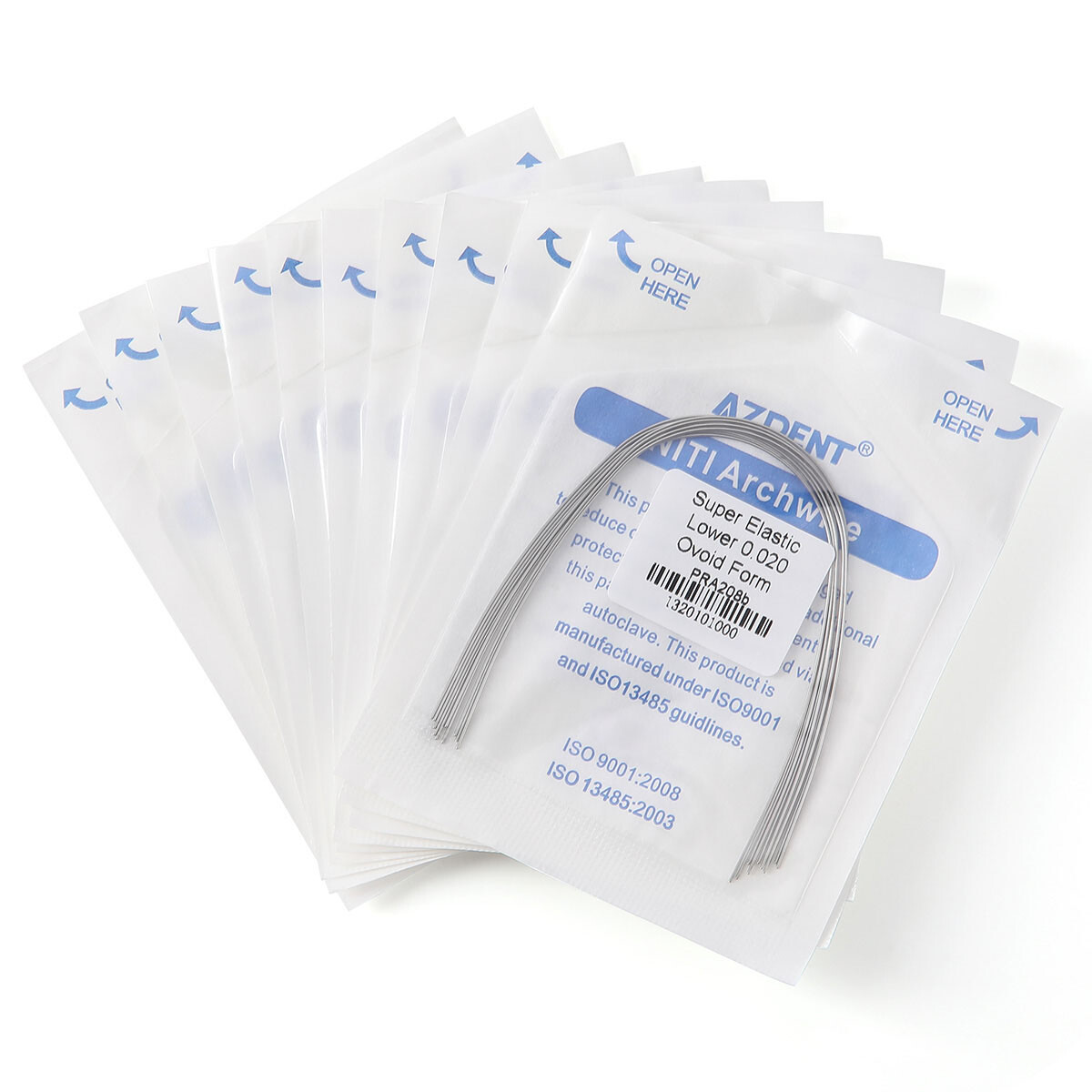 AZDENT Dental Ortho Super Elastic Niti Arch Wires Round Thermal/Steel Nature