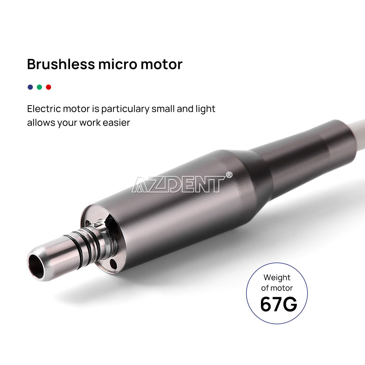 AZDENT Dental Brushless LED Electric Micro Motor 1:1/1:5 Handpiece E-type USA
