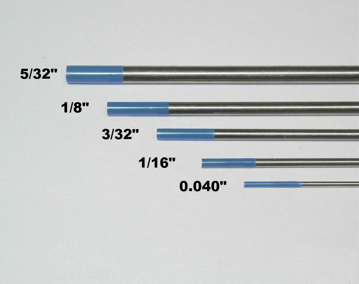 WeldingCity® 10-pk TIG Welding Tungsten Electrode 2% Lanthanated Blue 1/16×7″ US
