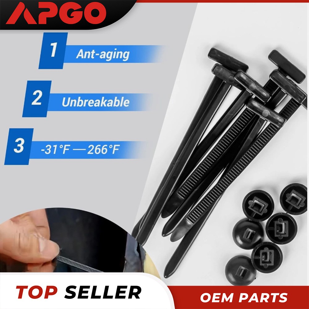 100PCS Nylon Universal Cable Tie Buckle Heavy Duty Self-Locking Zip Holder