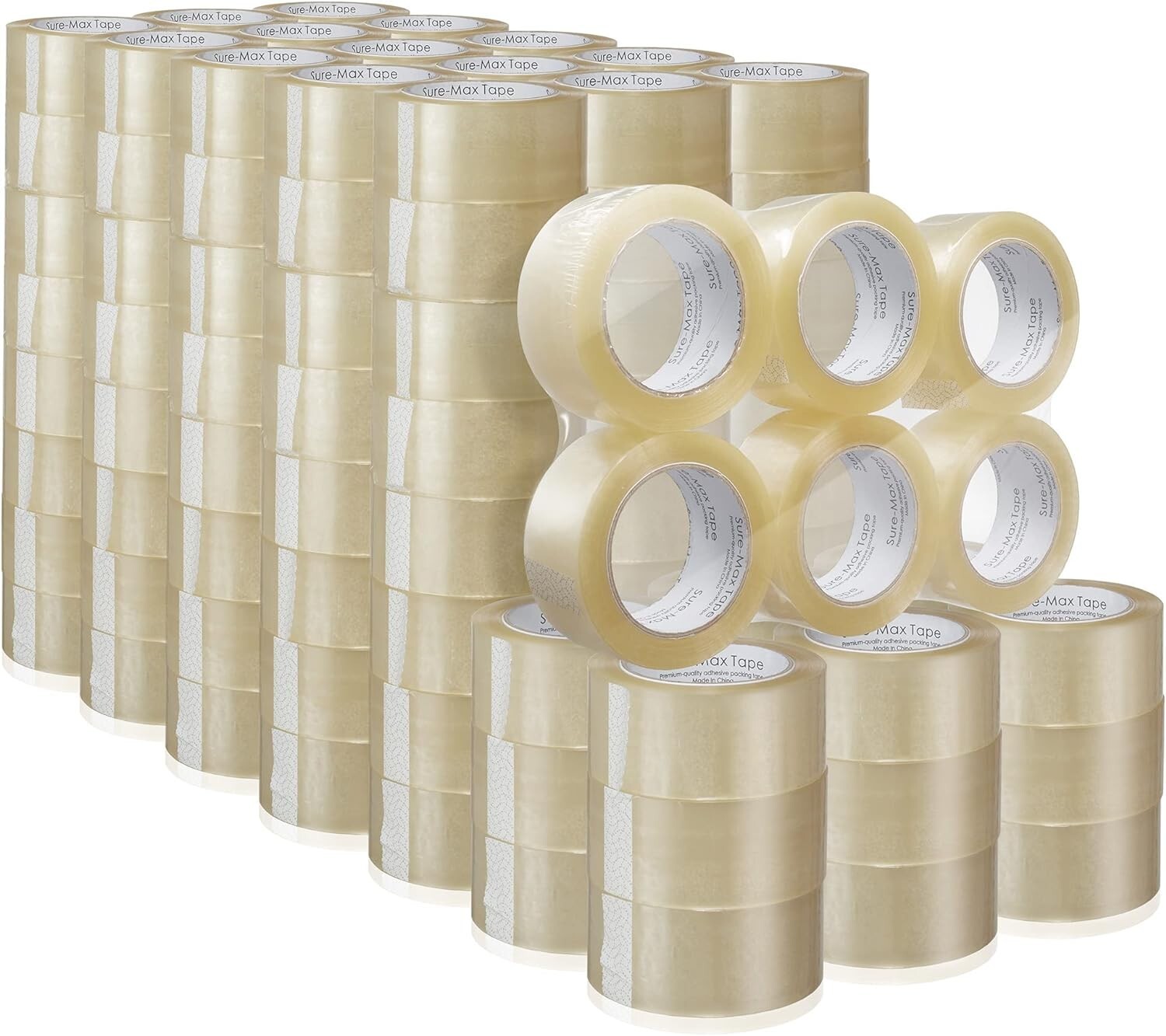 72 Rolls Shipping Packaging Box Packing Sealing Tape 2 mil 2″ x 110 Yard 330FT