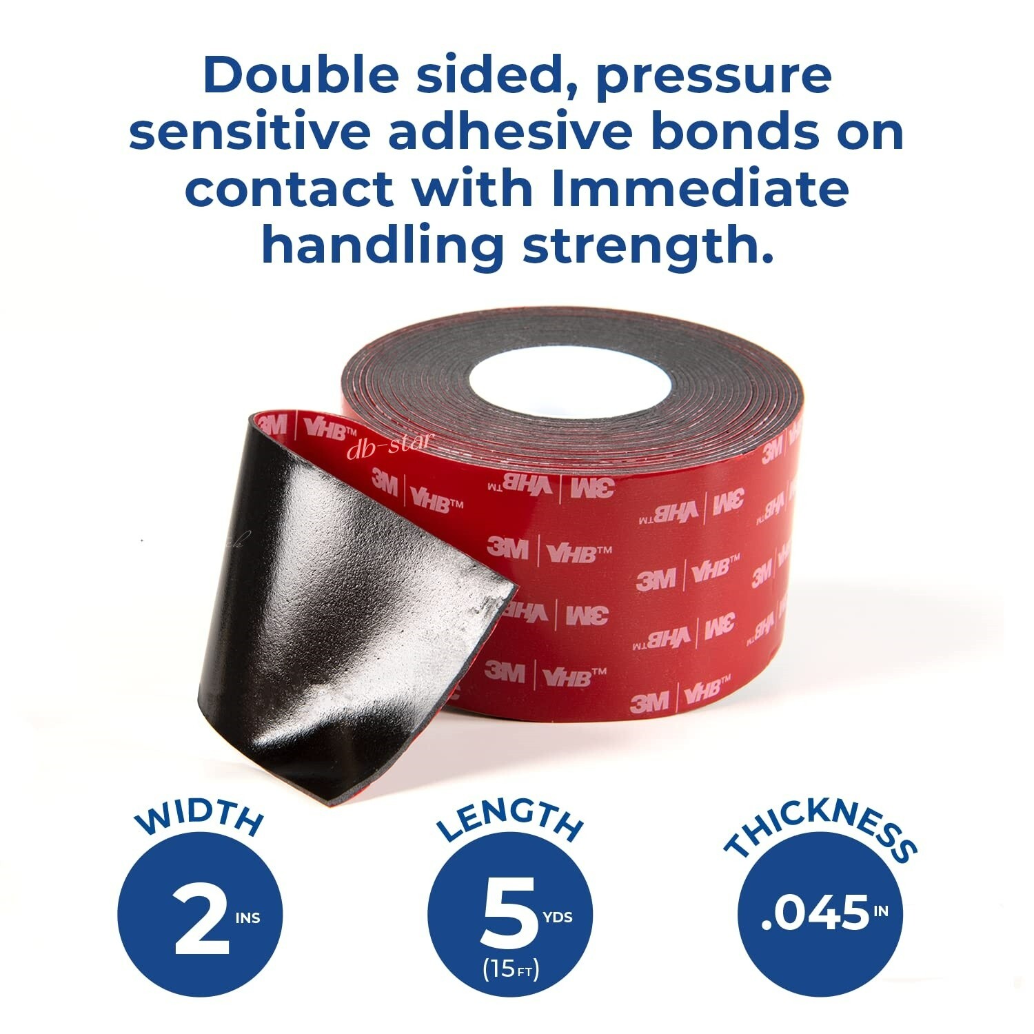 3M VHB #5952 Double-Sided Mounting Acrylic Foam Tape Adhesive
