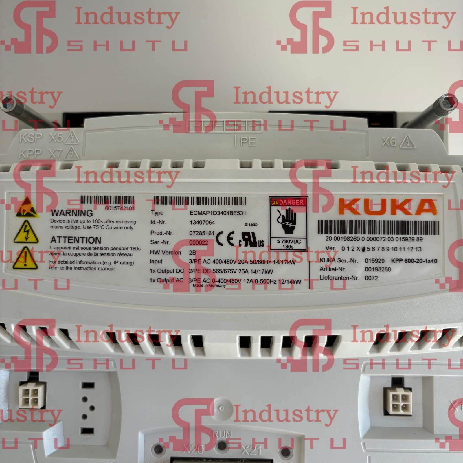 1pcs NEW KUKA 015929 KPP 600-20-1×40 198260 ECMAP1D3404BE531 robot driver