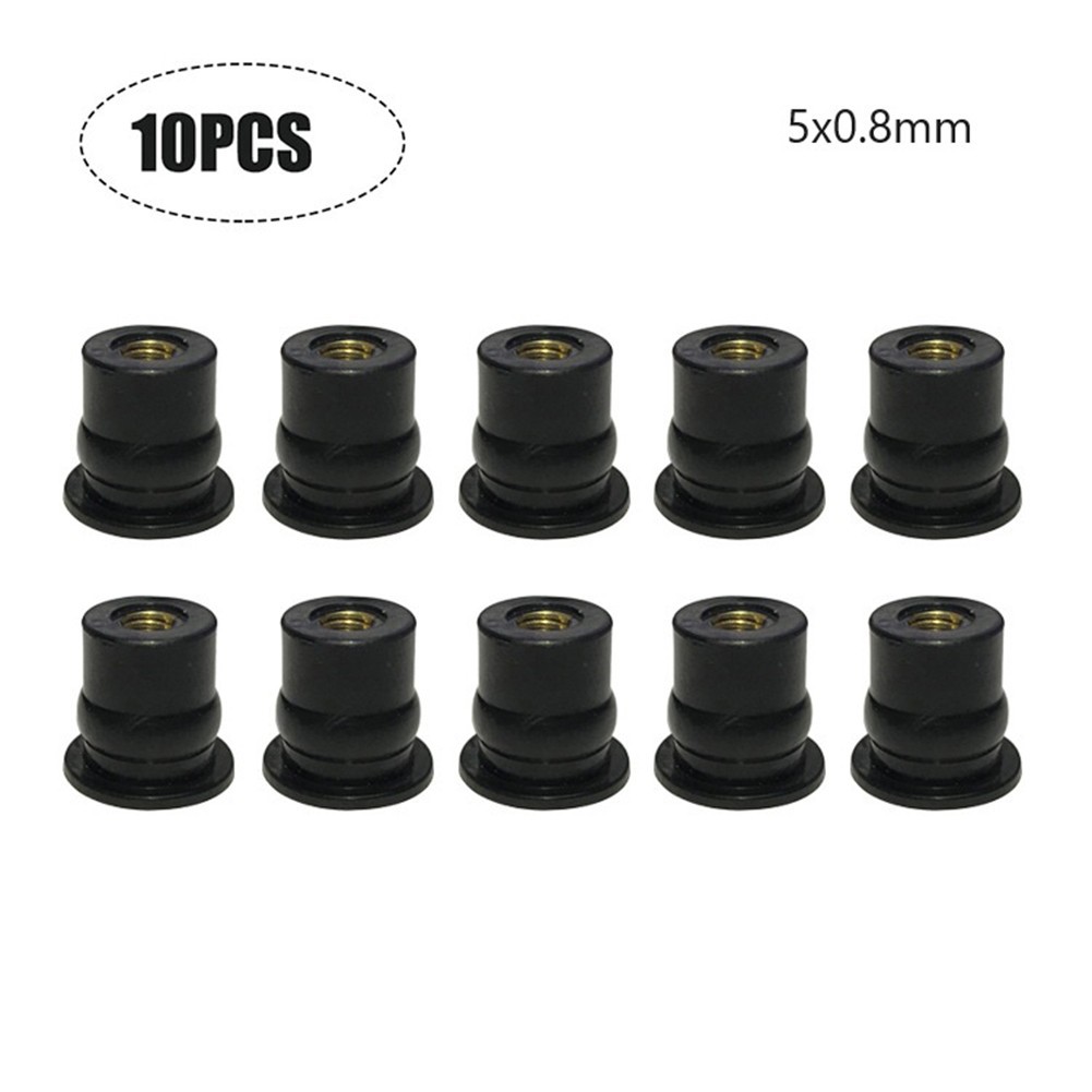 Rubberized Brass Nuts Neoprene Well Nuts Various Sizes High Strength Rubber