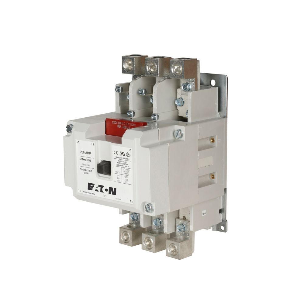 C25KNE3200A Eaton / Cutler Hammer IEC Contactor 200A Coil 110-120VAC- New