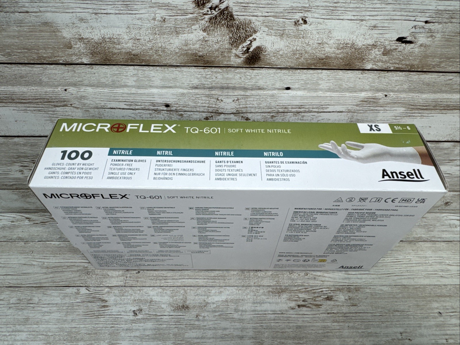 MicroFlex Soft White Nitrile Exam TQ-601-XS *1 CASE* Size: XSmall *See Date*