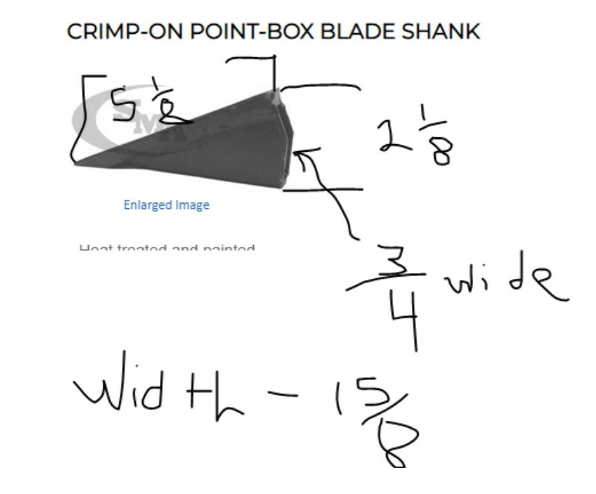 Box Blade Scraper Blade Ripper Shank Points Tips fits 3/4″ Shank