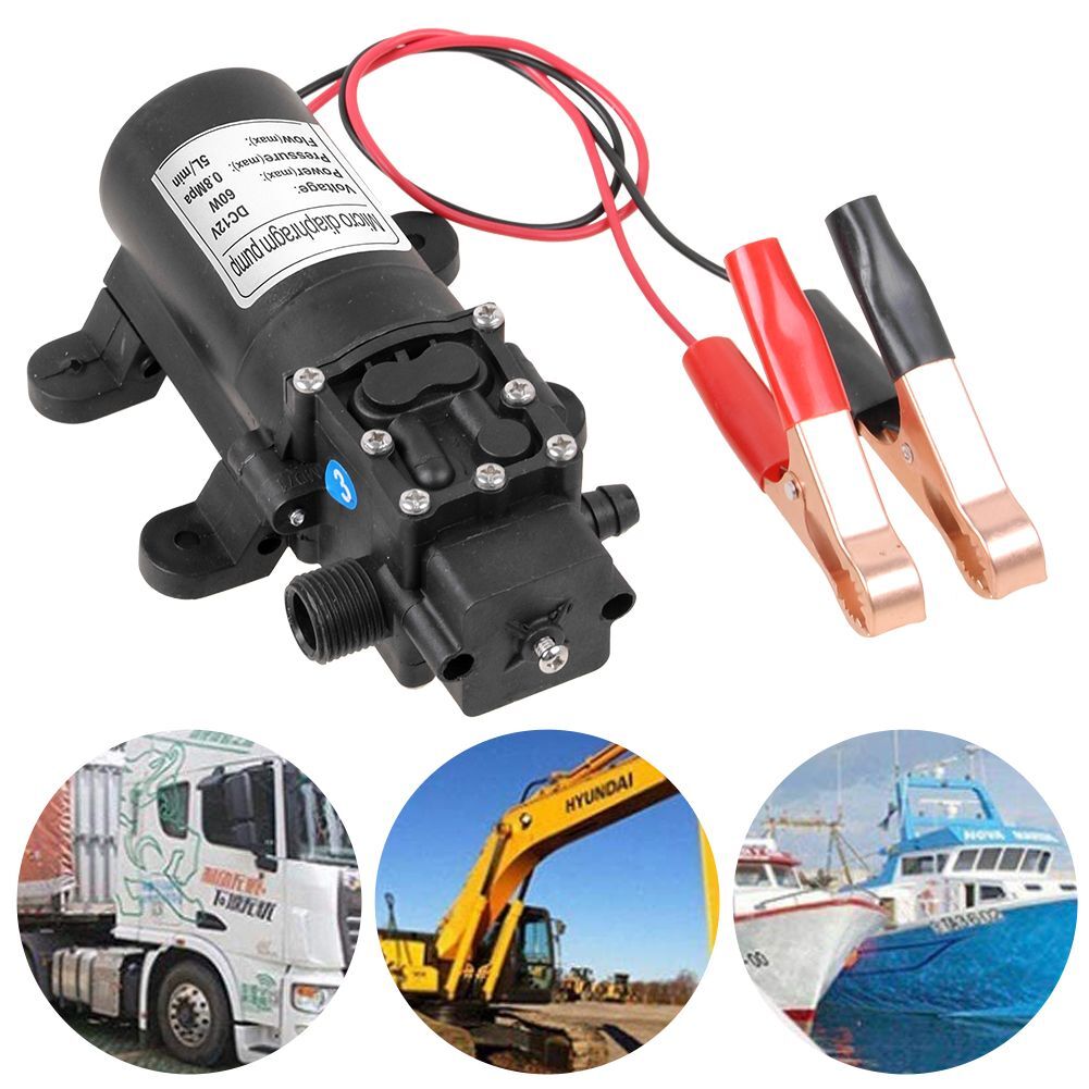 12V 60W 5L/min Fuel Transfer Pump Oil Diesel Gasoline Kerosene Car Tractor Truck