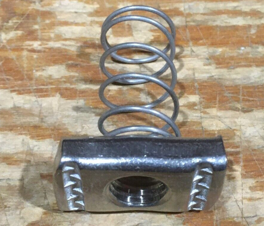(Box of 100) Globe Strut G-1035 Stainless Steel 1/2″ Spring Nuts ( Power-Strut )