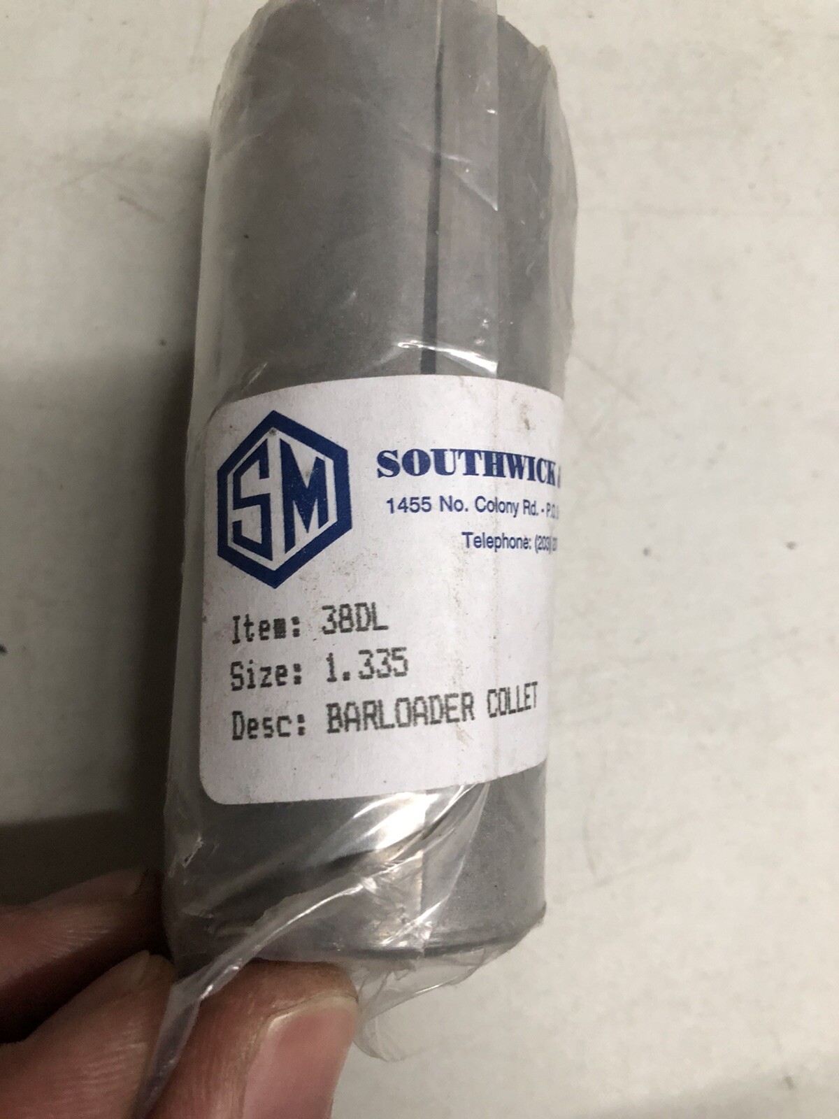 38dl 1.335 Southwick & Meister FMB Bar-Loader Collets Barloader Bar Loader