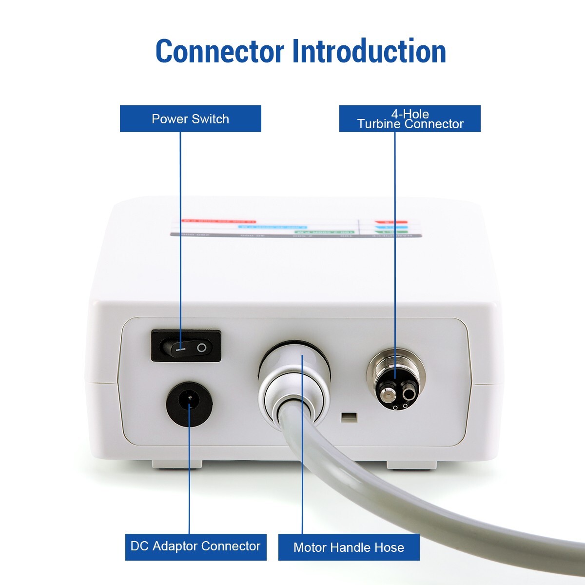 AZDENT Dental Brushless Electric LED Micro Motor Internal Spray E-type 3.4Ncm US