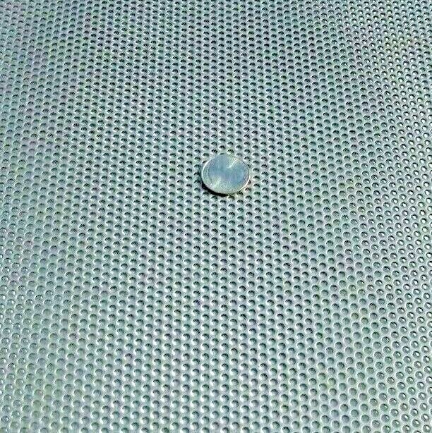 1/8″ HOLES—18 GAUGE 304 STAINLESS PERFORATED SHEET– 11″ X 24″