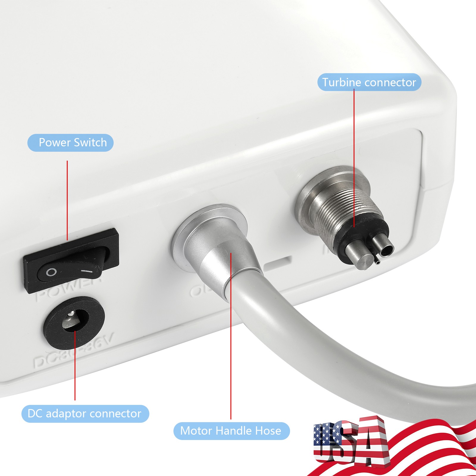 Dental LED Brushless 1:1/1:5/16:1 Electric Micro Motor Internal E-type 4Holes