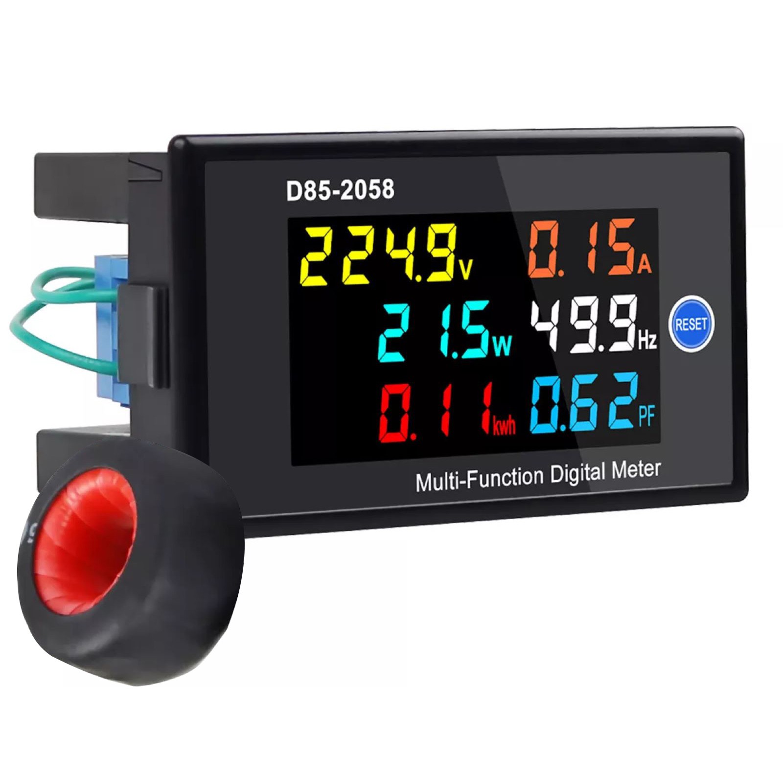 1PCS Digital LCD AC Panel Meter Assembly Kit With 0.00-1.00PF Power factor