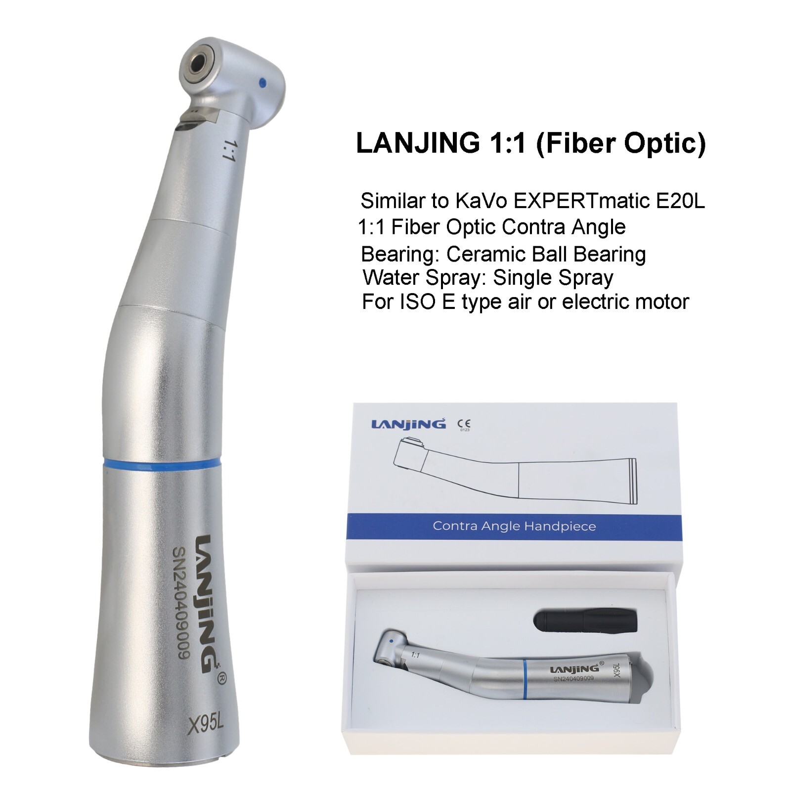 Dental Electric Handpiece 1:5 1:1 1:4.2 Contra Angle Surgical Increasing LED NSK