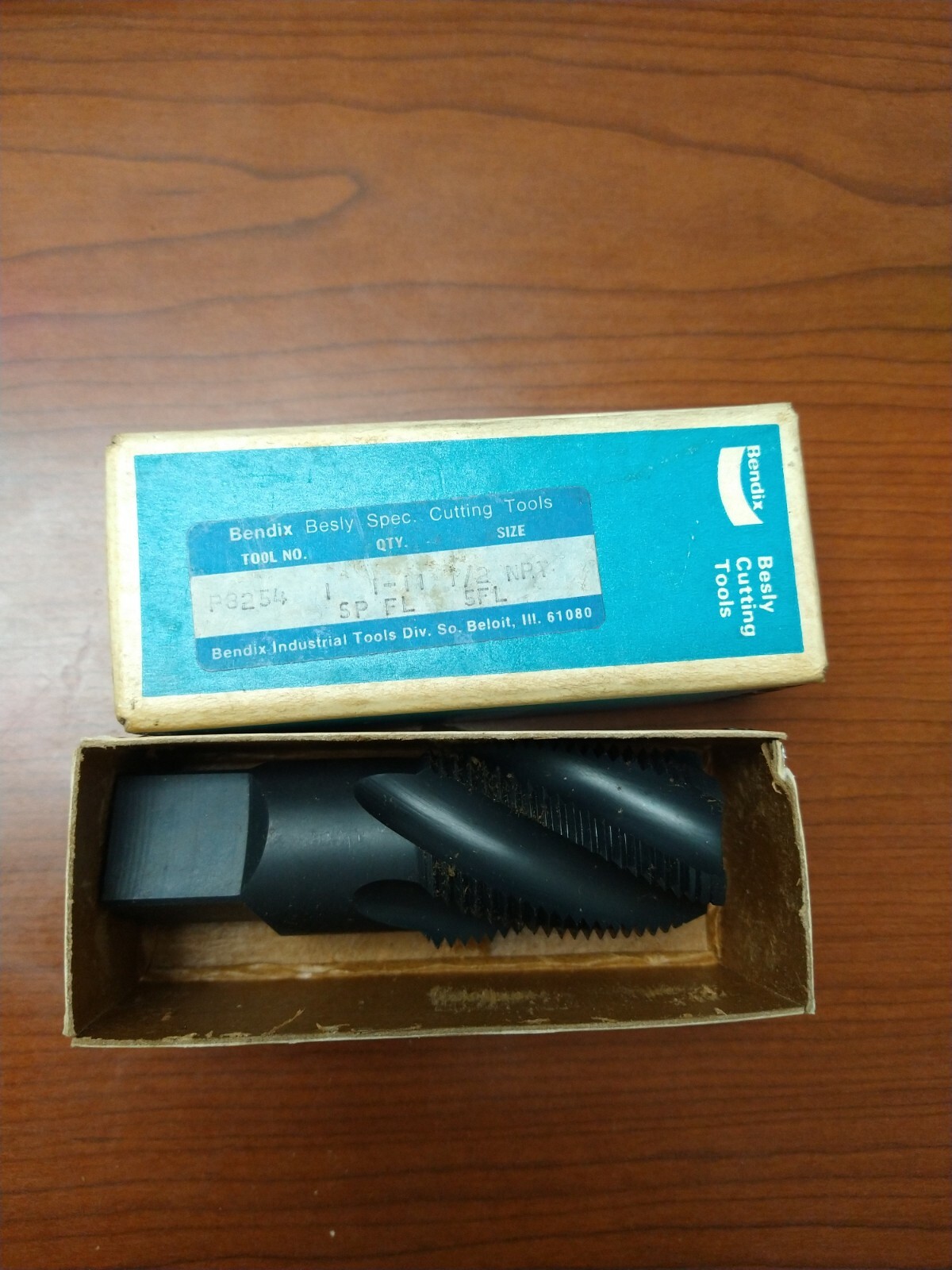 1″-11-1/2 NPT RH SPIRAL FLUTE PIPE TAP 5 FLUTE HS G BENDIX BESLY P8254