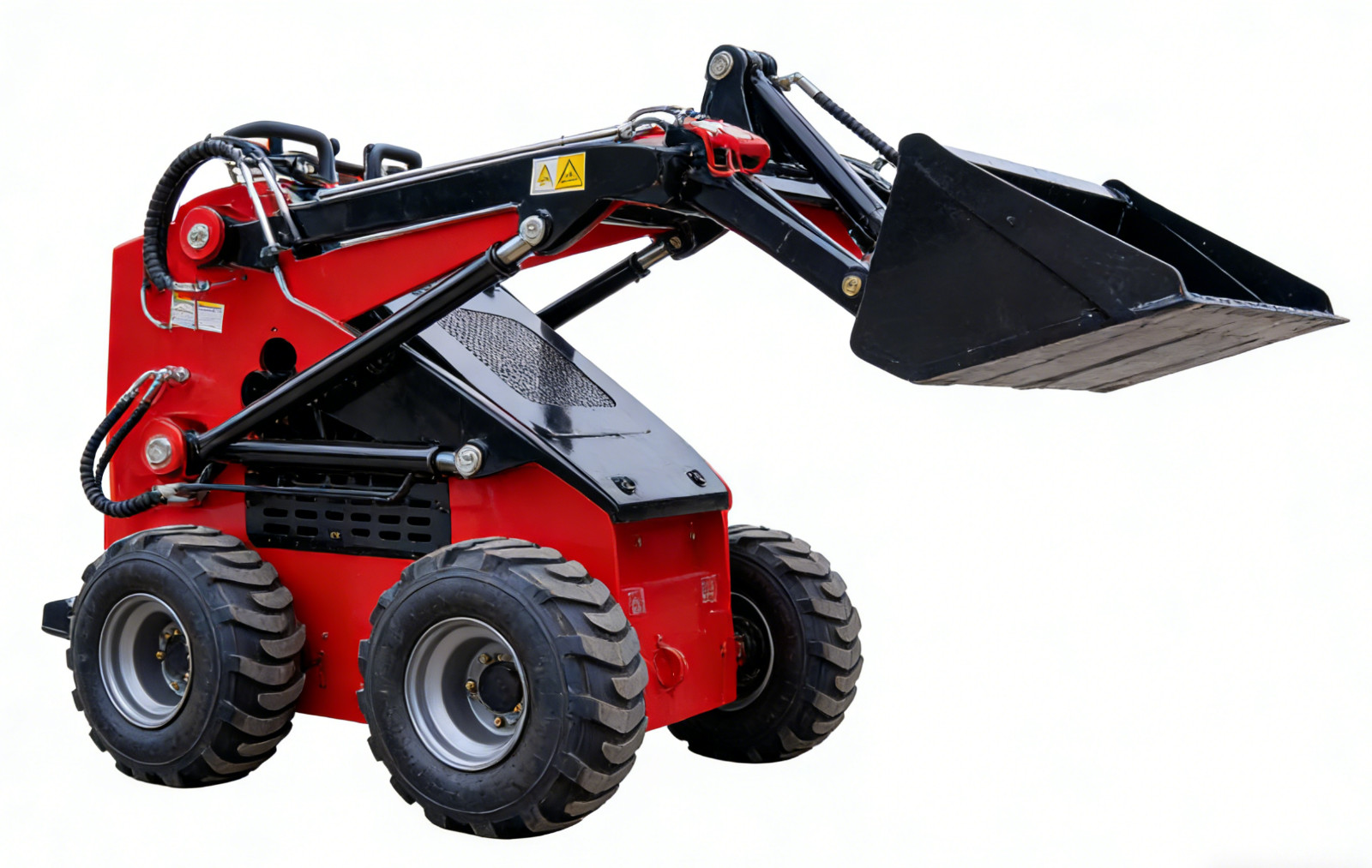 870kg Mini Skid Steer Loader MS380 23HP Dual Pump Wheeled Skid Steer Free Ship