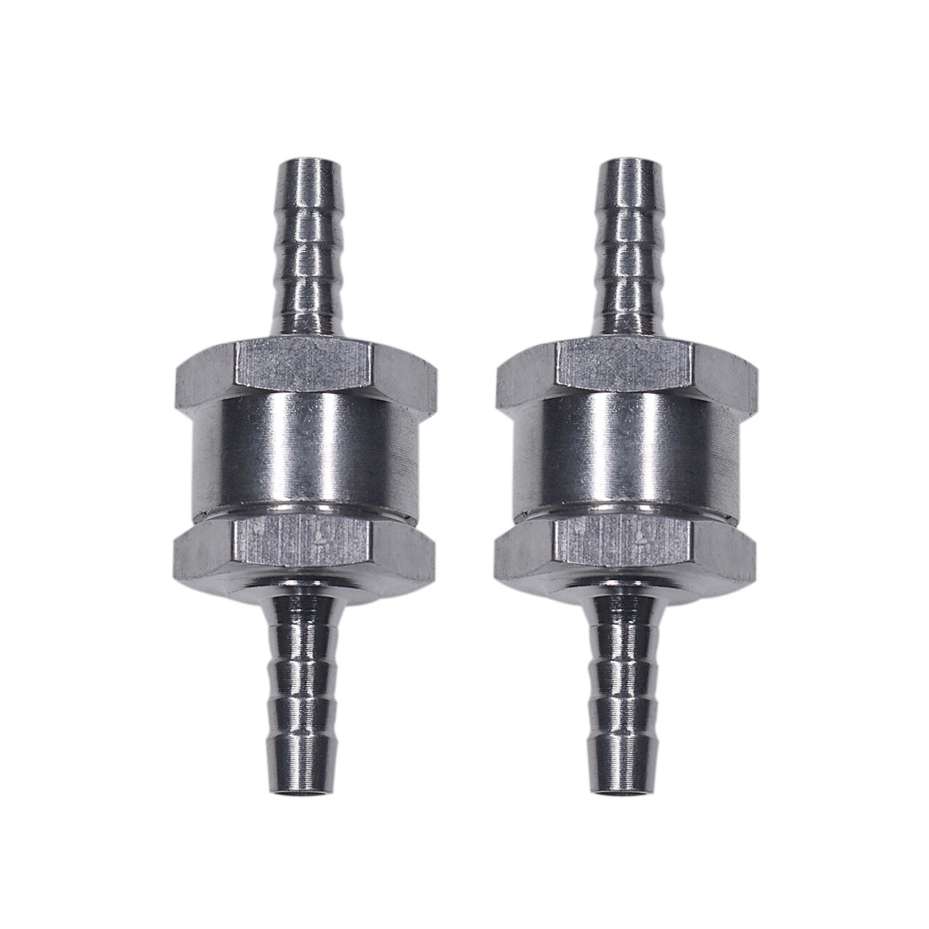1/4″ Fuel Check Valve One Way Inline Non Return Diesel Gasoline Black 6mm 2Pcs