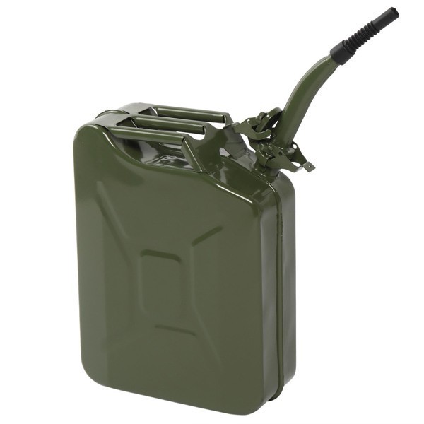 20L Portable American Fuel Oil Petrol Diesel Storage Can Oil Drum Army Green