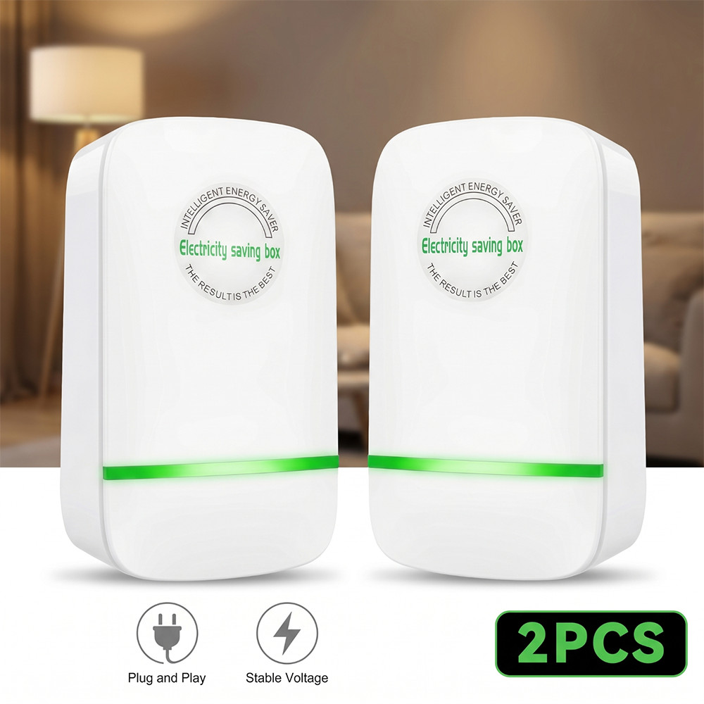 2PCS 28000W Energy Saving Device Electricity Saving Box Stabilize Voltage Device