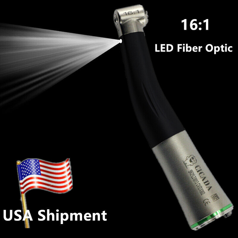 CICADA LED Dental Electric Micro Motor 1:1/1:5/16:1 Handpiece Contra Angle 4H