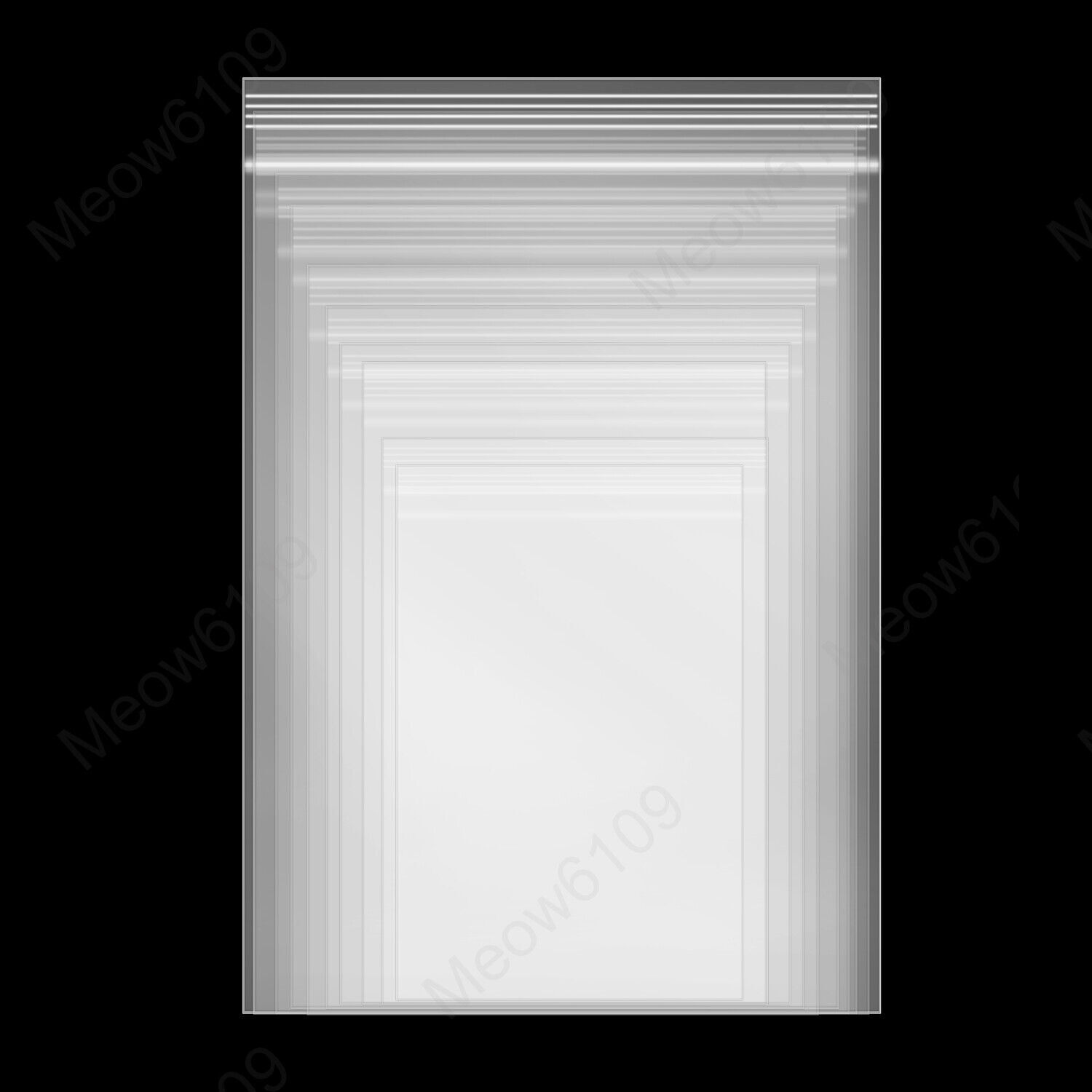 100PCS Clear Zip Seal Plastic Bags Jewelry Zipper Top Lock Reclosable Baggies