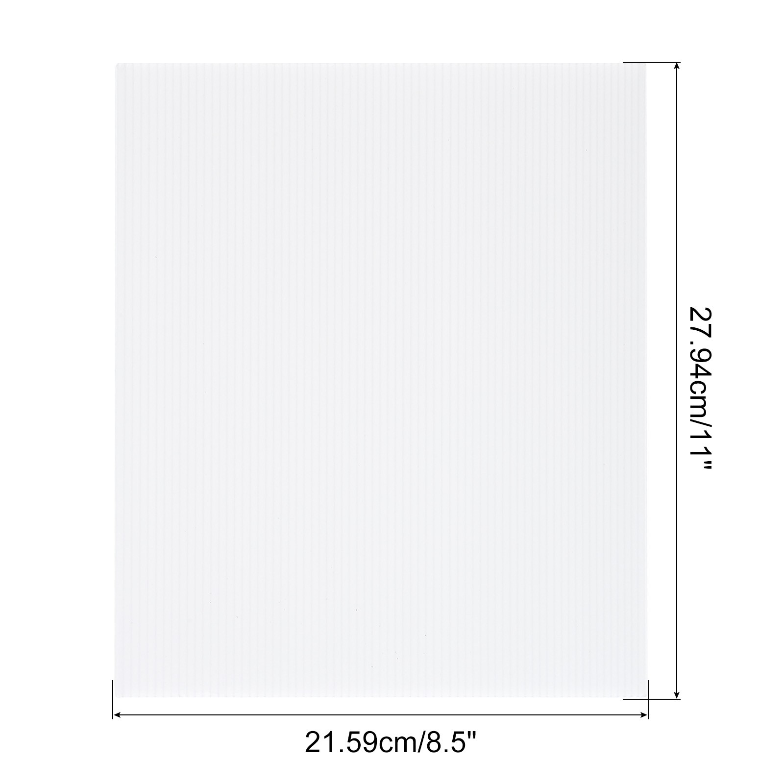 Corrugated Plastic Sheets,4mm White Blank Yard Lawn Signs,11Inch x 8.5Inch 5pcs