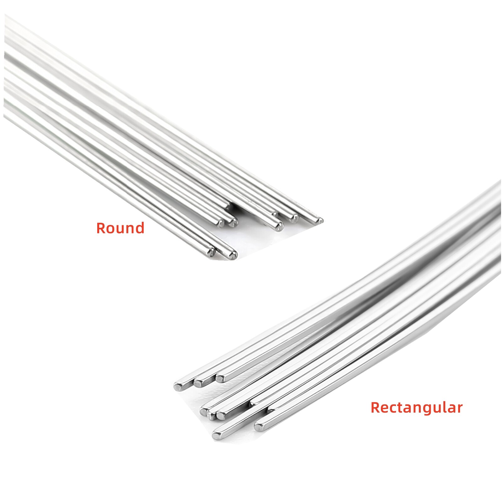 Multi-Size Natural Orthodontic Arch Wires Stainless Steel Round Rectangular