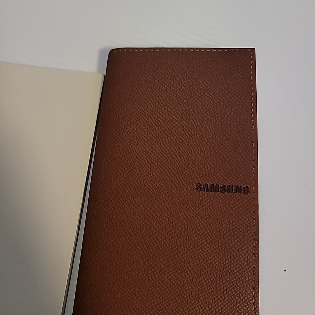 Leather Planner And Paper Samsung Branded Brown With Extra Paper