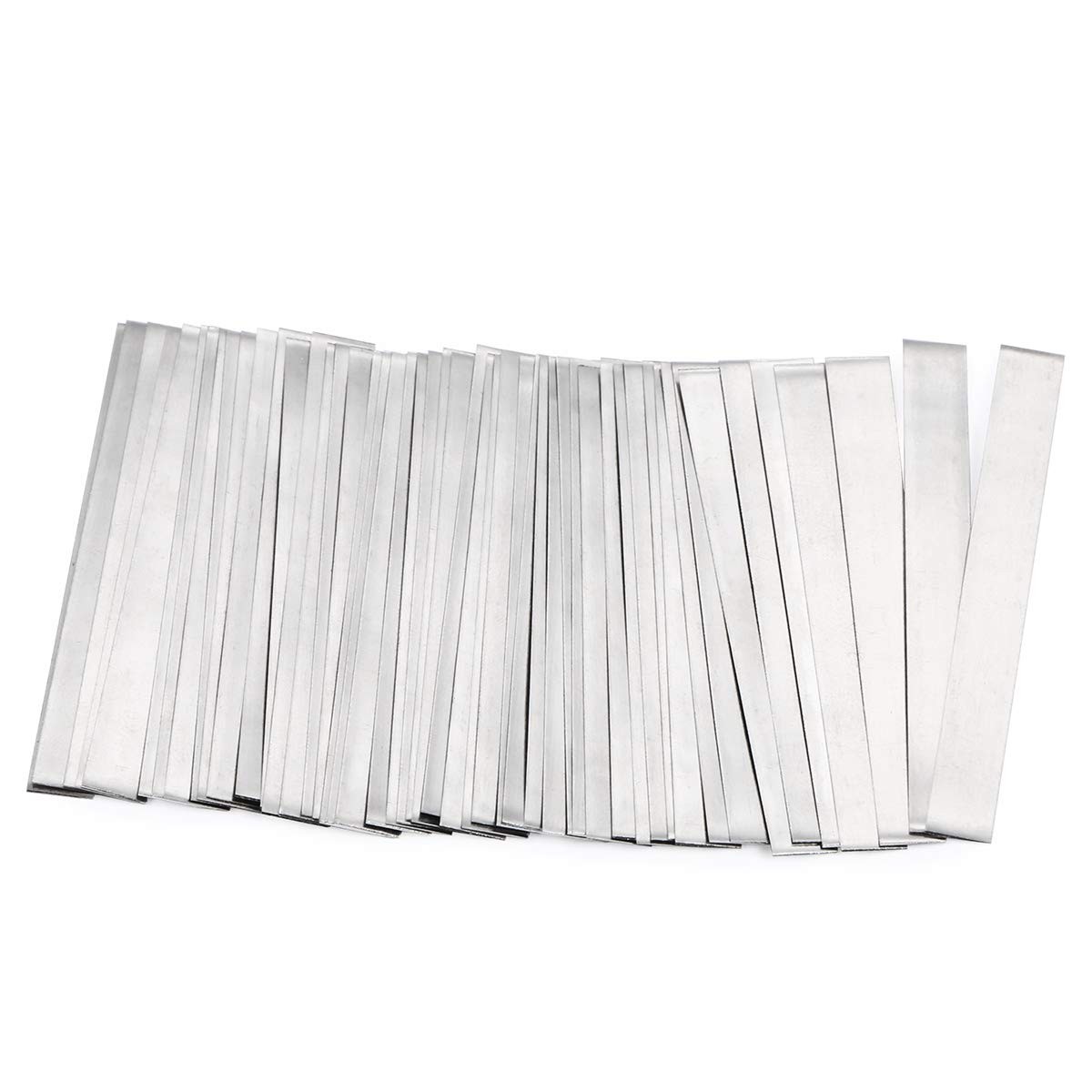 50 Pcs Pure Nickel Strip 99.6% 0.15 x 6 x 50mm Battery Spot Welding Set