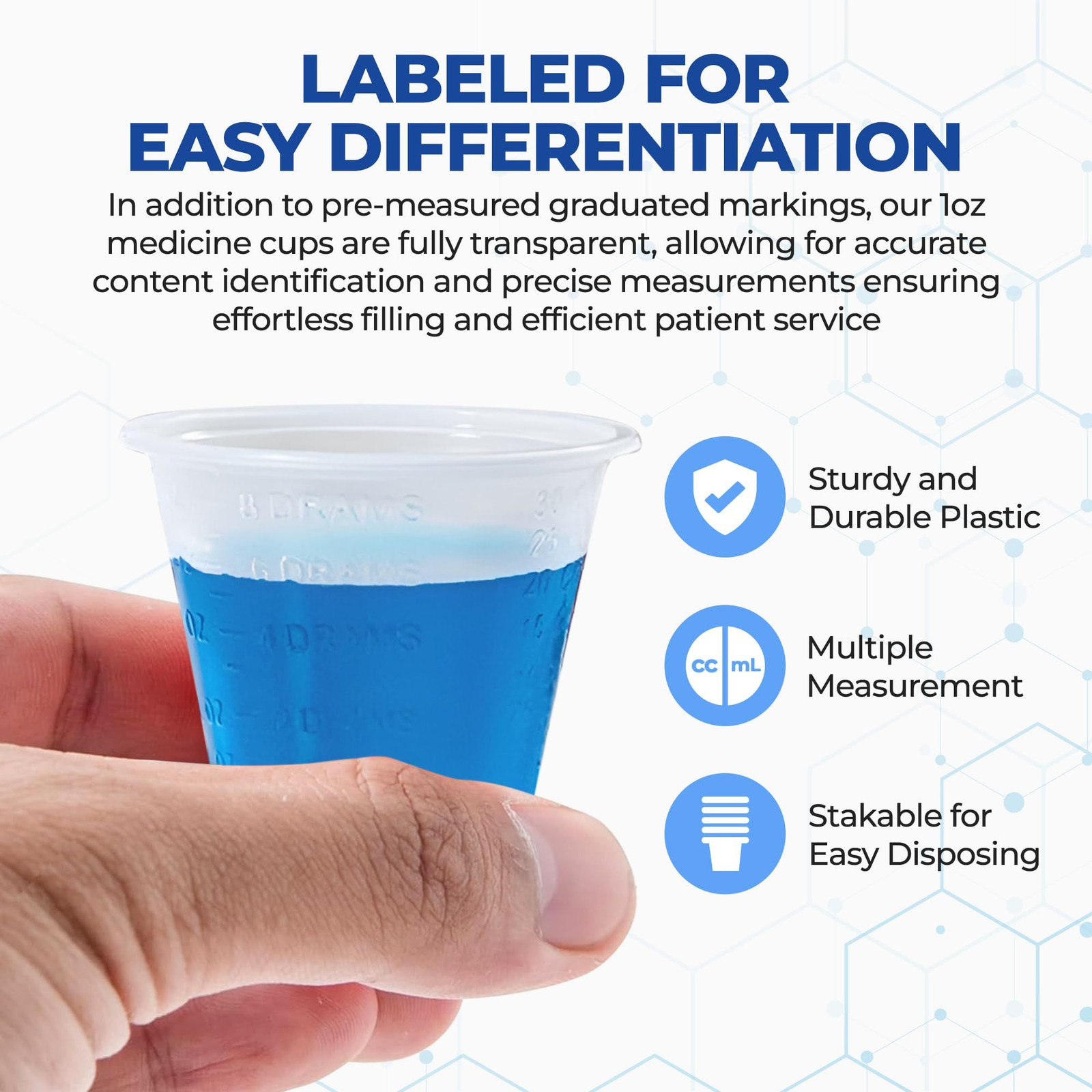 Medicine Cups Disposable 1 Oz – 100 Sample | Mini Plastic Med…