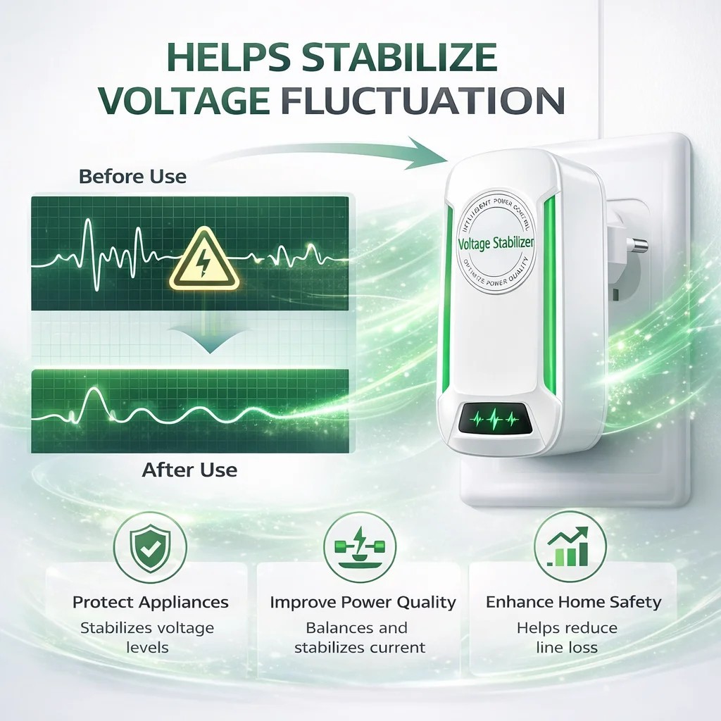 Electricity Saving Box-Intelligent Energy Saver Plug in Saving Device for Home,