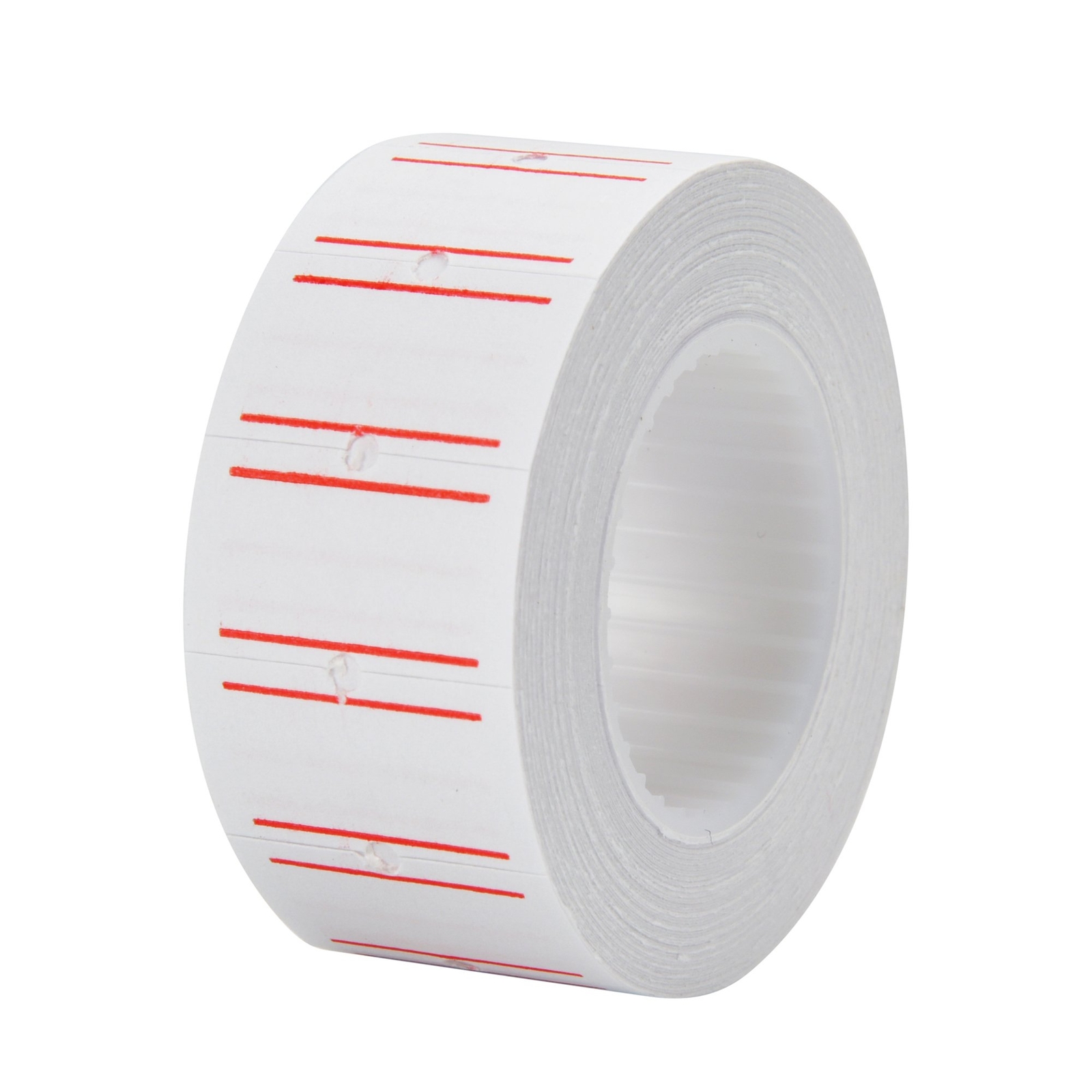 20 Rolls 600/Roll White Red Line Price Gun Paper Tag Labels Free Ink for MX 5500