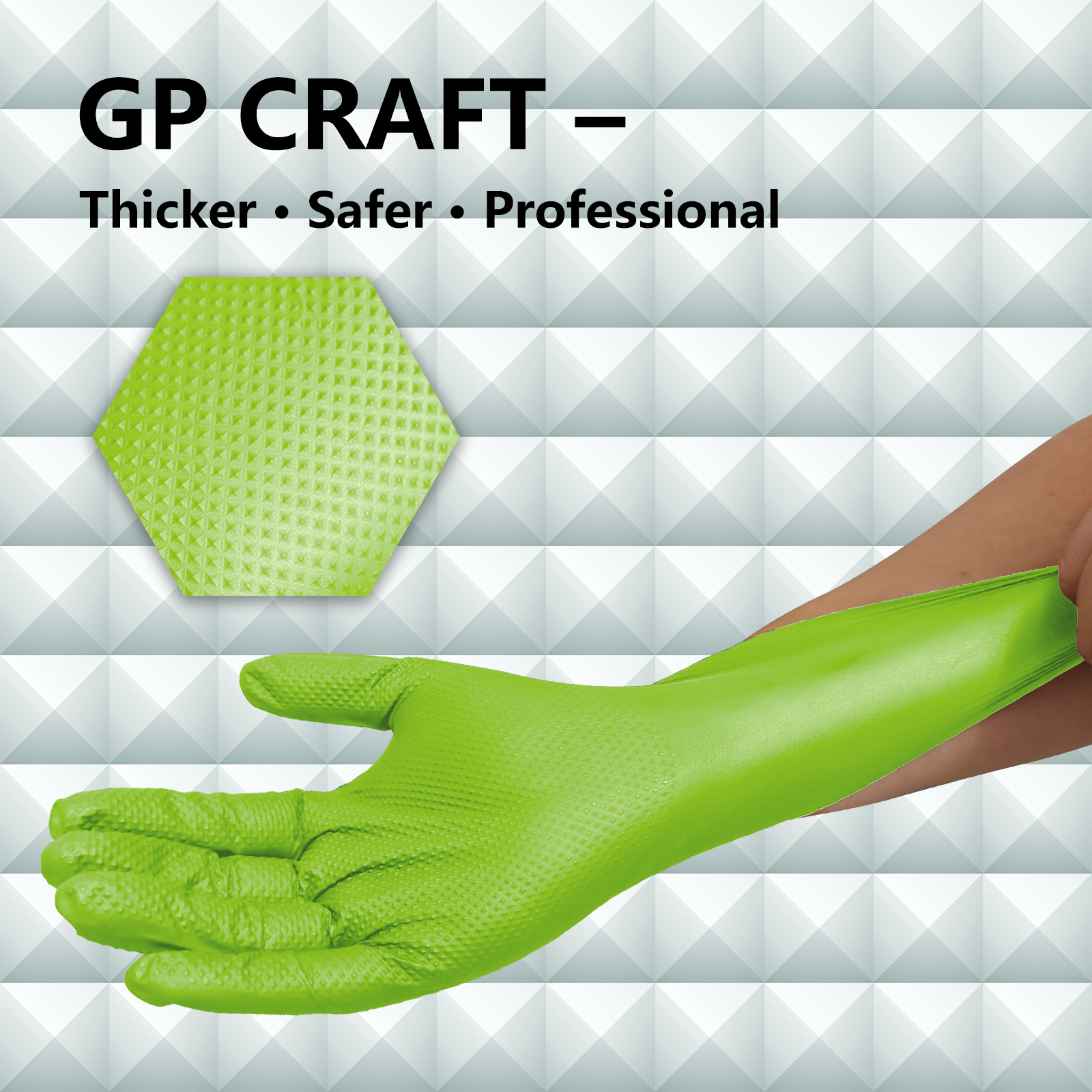 Heavy Duty Nitrile Gloves 8 Mil, Latex-Free, Large, Box of 1000, for Industrial