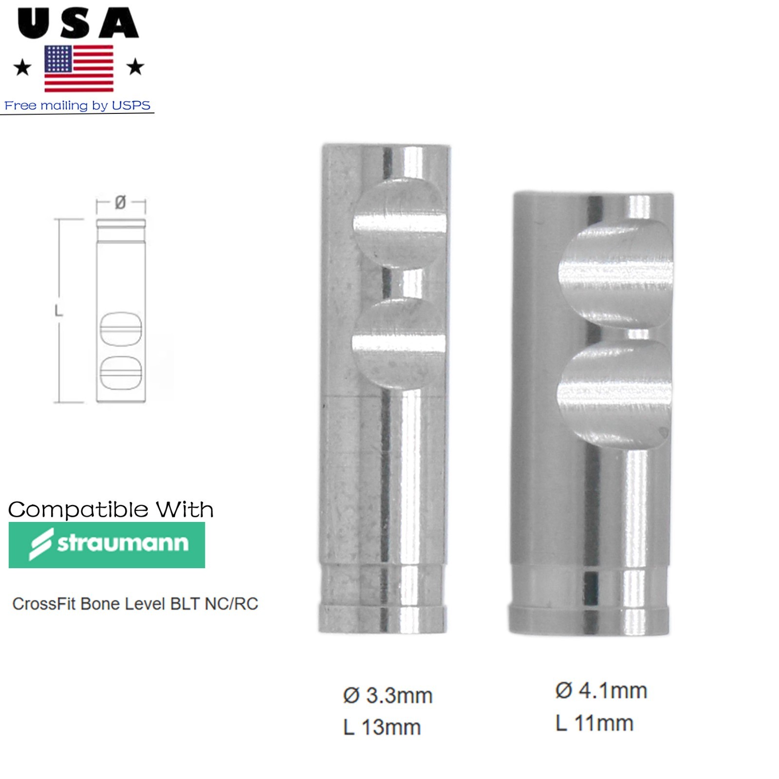Implant NC/RC Closed Open Tray Impression Coping Healing Abutment for Straumann