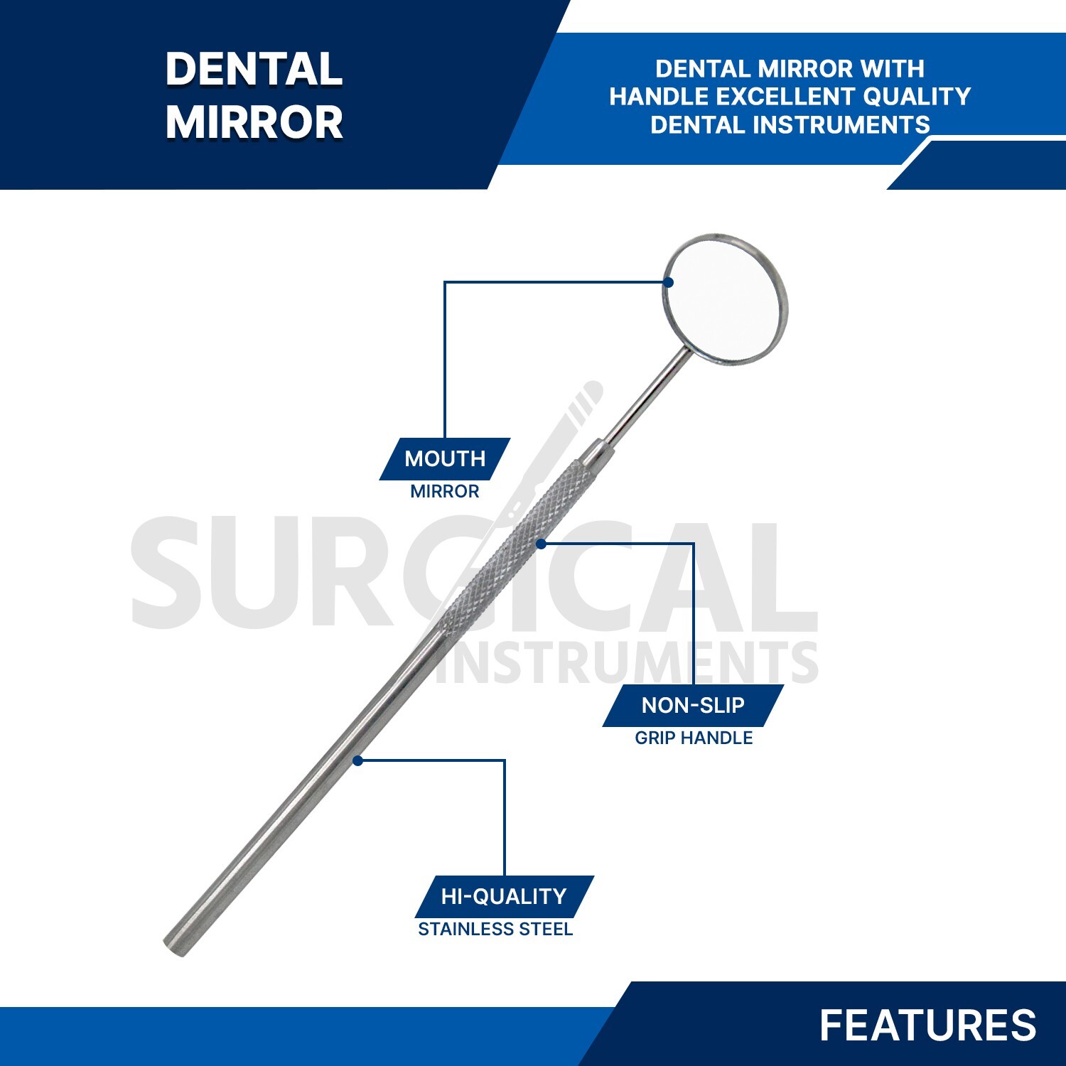 45 Instruments Basic Dental Set Mirror Explorer College Plier Economy Grade