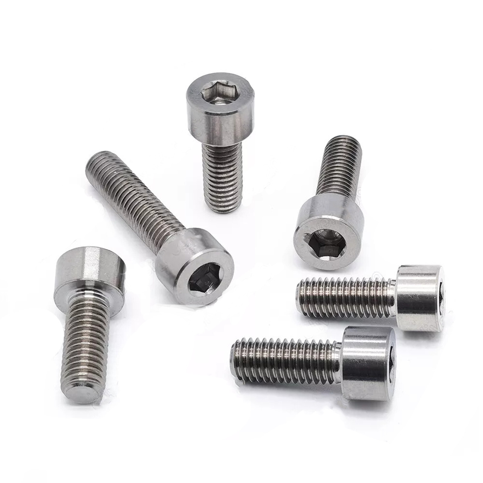 GR2 Titanium Allen Hex Socket Bolts Cap Head Screws M1.6 M2 M2.5 M3 M4 M5 M6 M8