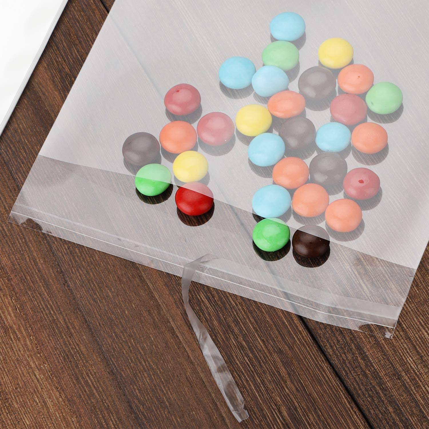 50 Pcs Clear 10″ X 13″ Self Seal Cello Cellophane Bags Resealable Poly Bags 2.8